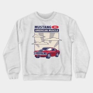 Mustang American Muscle Car Crewneck Sweatshirt